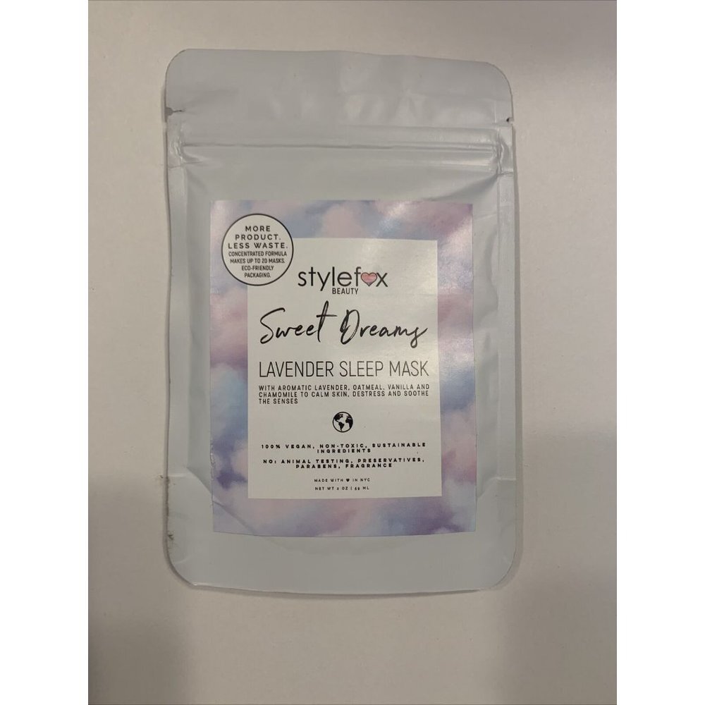 Stylefox Beauty Sweet Dreamy Lavender Sleep Masks~Each Pouch Makes 20 Masks